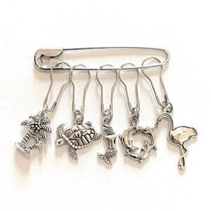 Stitch Markers Knitting Crochet Metal Beach Set Gifts for Knitters Removable